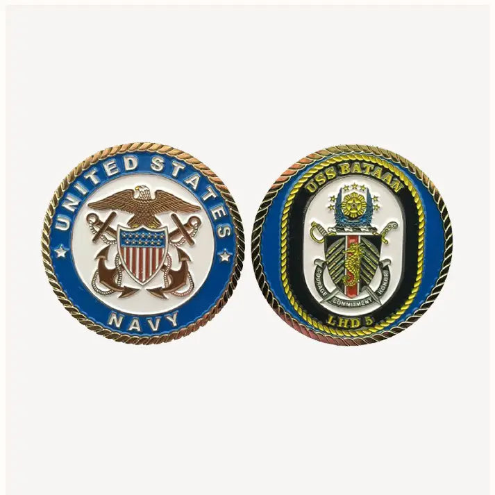 USS Bataan LHD-5 Officer Challenge Coin