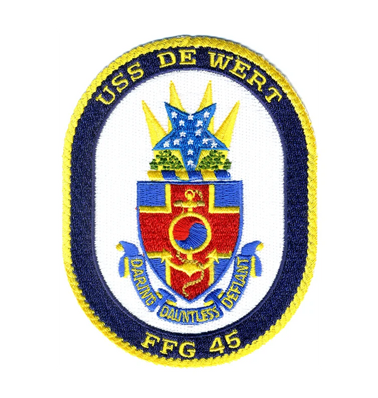 USS De Wert FFG 45 Iron On Patch