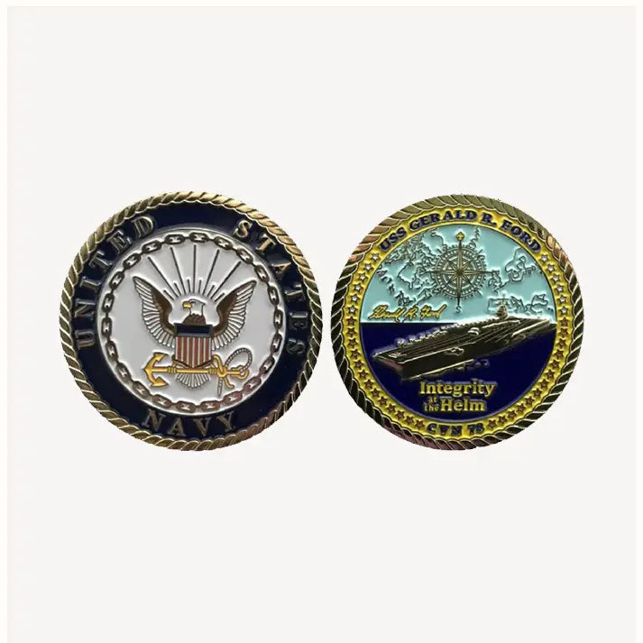 USS Gearld Ford CVN-78 Enlisted Challenge Coin