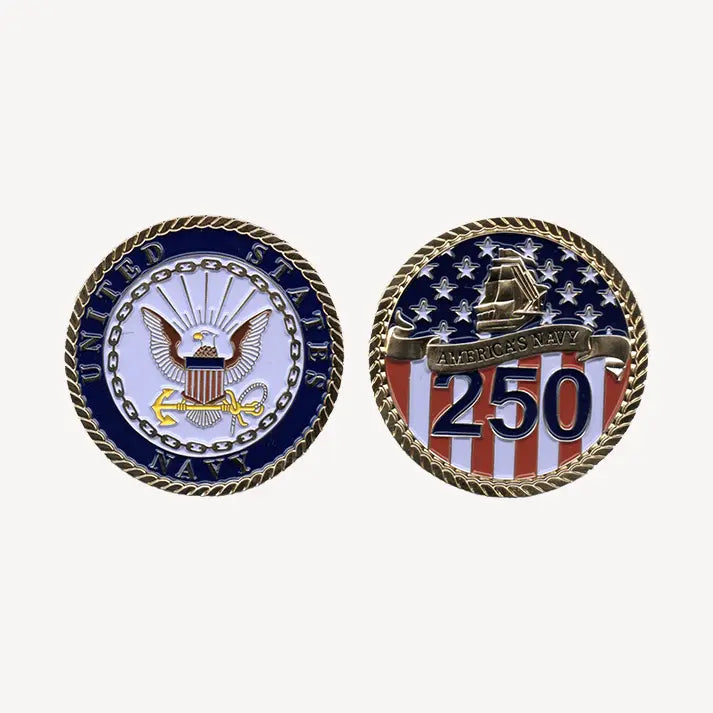 America's Navy 250th Challenge Coin (Enlisted Version)