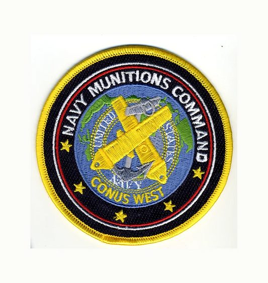 Navy Munitions Command Iron On Patch