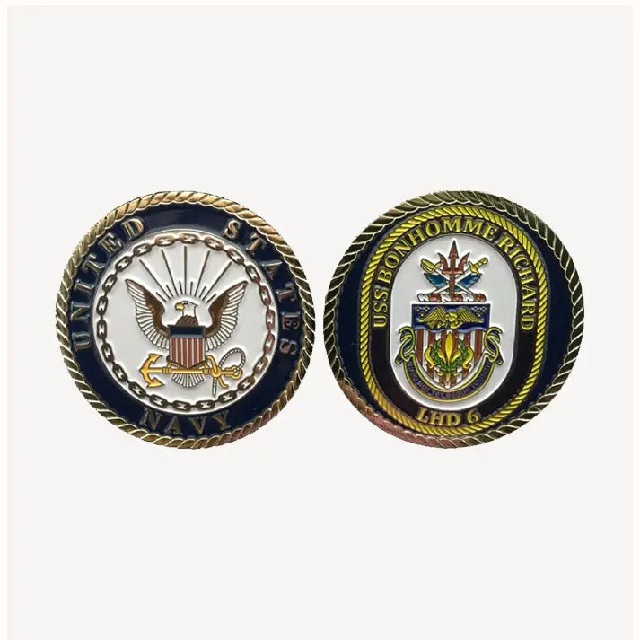 USS Bonhomme Richard LHD 6 Enlisted Challenge Coin