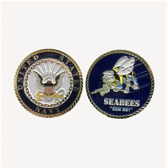 SeaBee Can Do Enlisted Challenge Coin