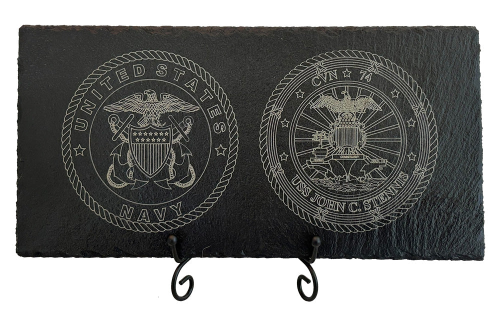 USS John C. Stennis CVN-74 Slate Plaque (Officer)