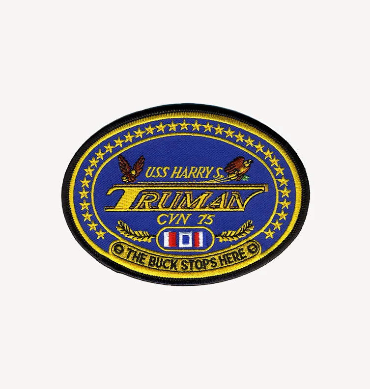USS Harry S. Truman CVN 75 Iron On Patch