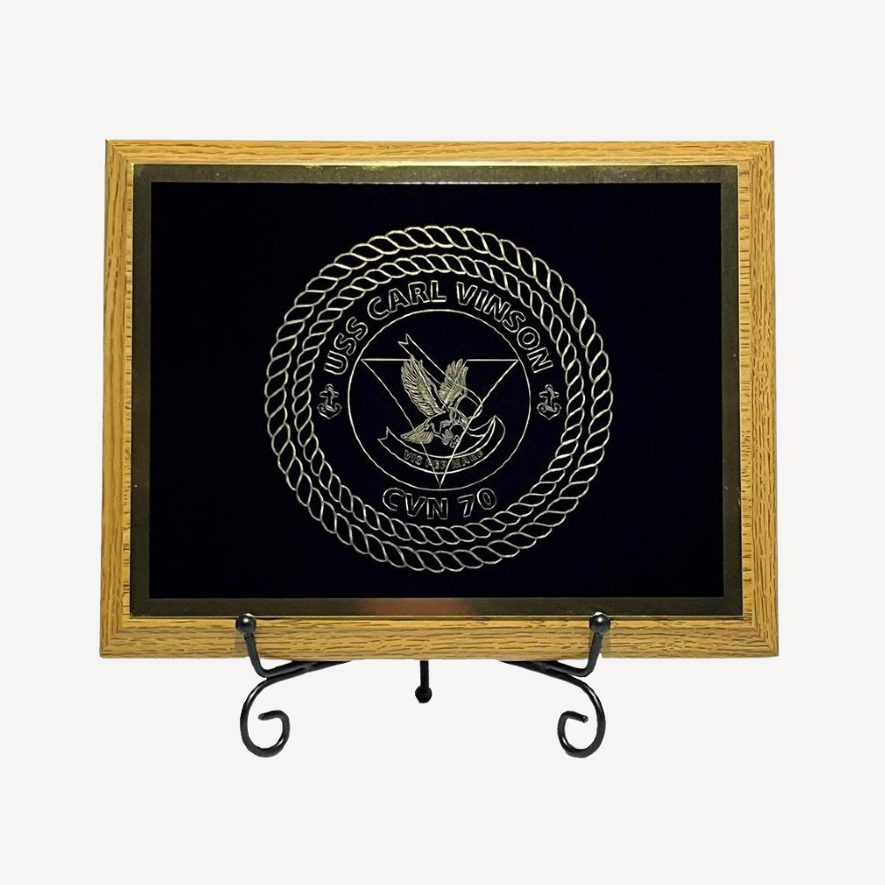 USS Carl Vinson CVN-70 Wooden Plaque