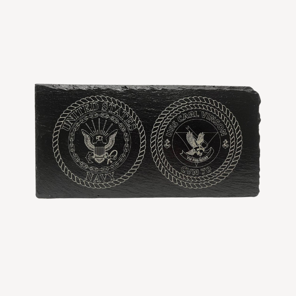 USS Carl Vinson CVN-70 Slate Plaque (Enlisted)
