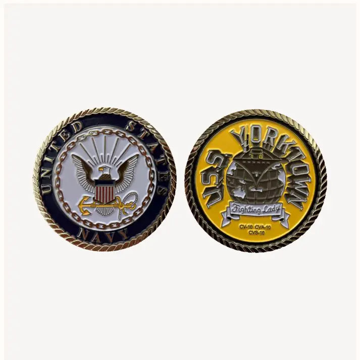 USS Yorktown CV-10 Enlisted Challenge Coin