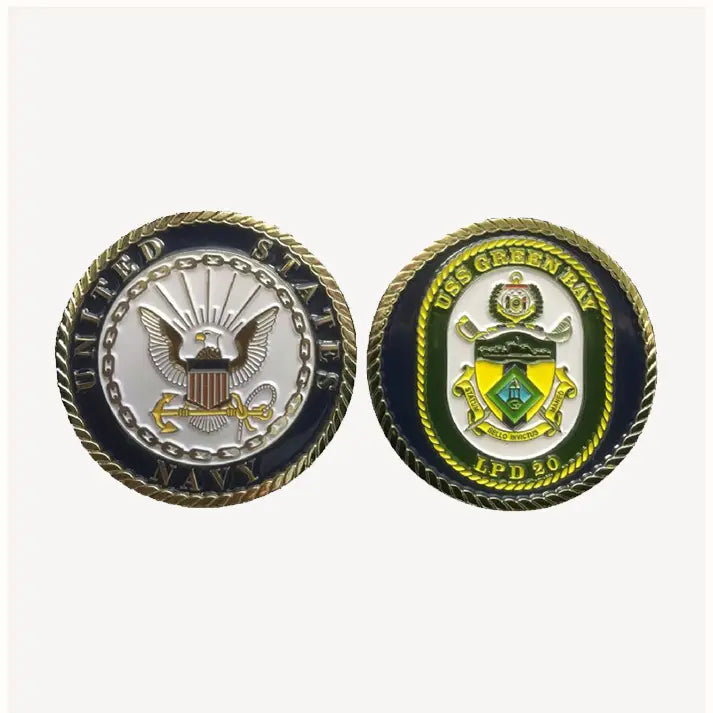 USS Green Bay LPD-20 Enlisted Challenge Coin