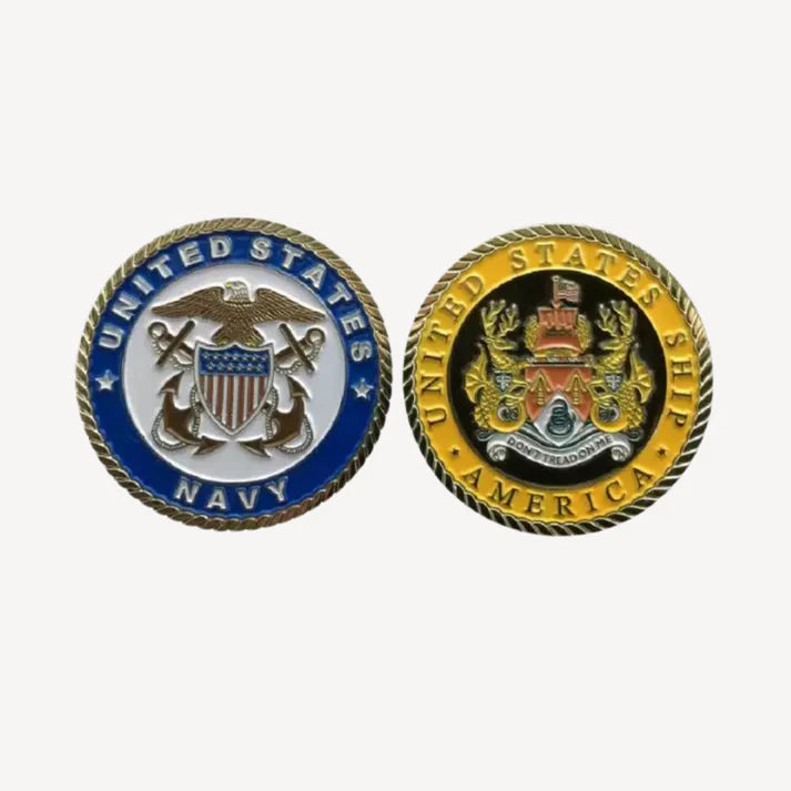 USS Amercia CV 66 Challenge Coin (Officer Version)