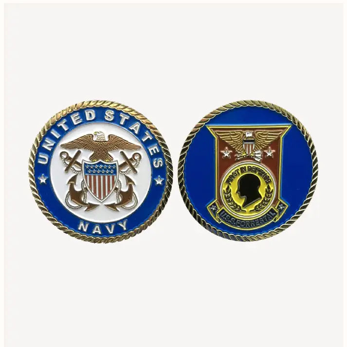 USS Forrestal CV-59 Officer Challenge Coin