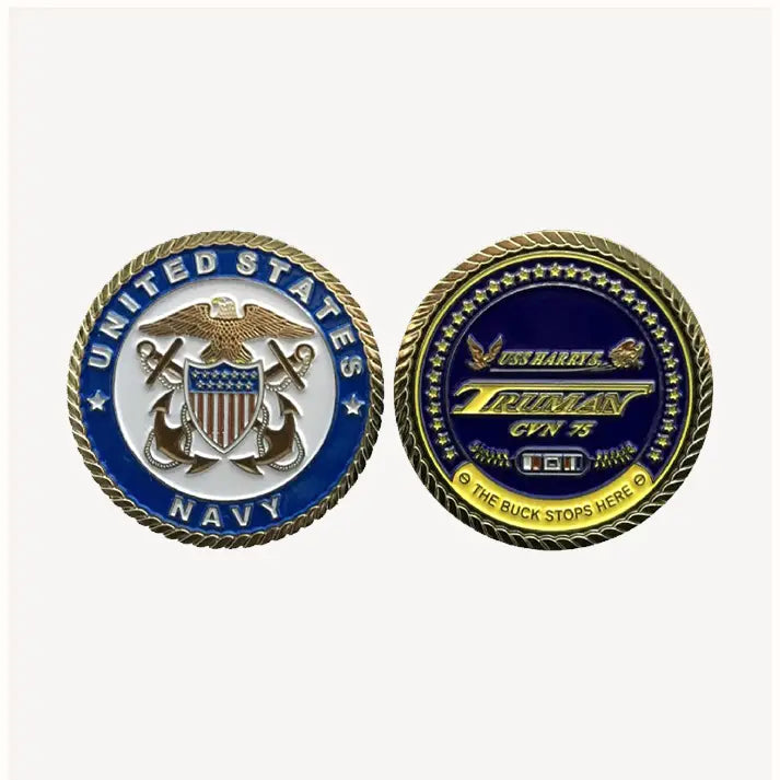 USS Harry S. Truman CVN-75 Officer Challenge Coin