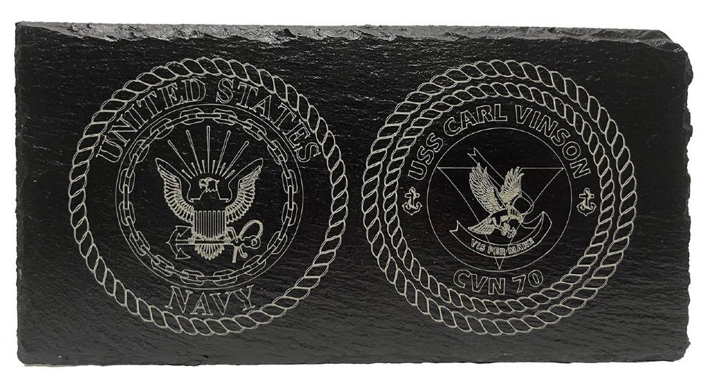 USS Carl Vinson CVN-70 Slate Plaque (Enlisted)