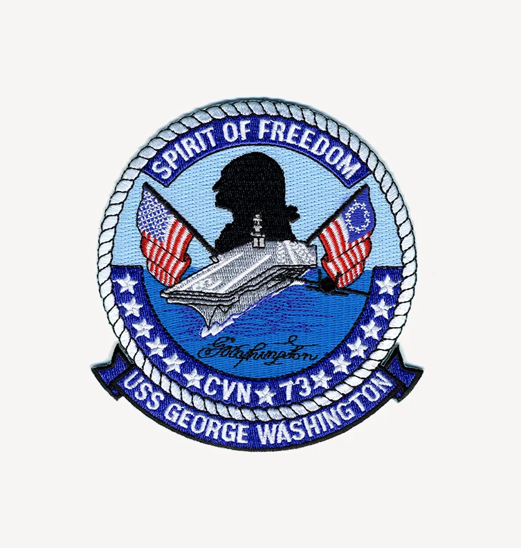 USS George Washington CVN 73 Iron On Patch
