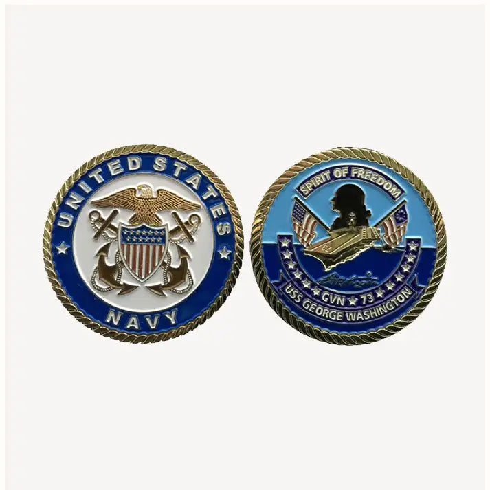 USS George Washington CVN-73 Officer Challenge Coin