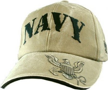 Navy Cap with Logo on Bill
