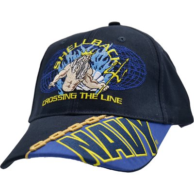 Navy Shellback Crossing the Line Embroidered Cap