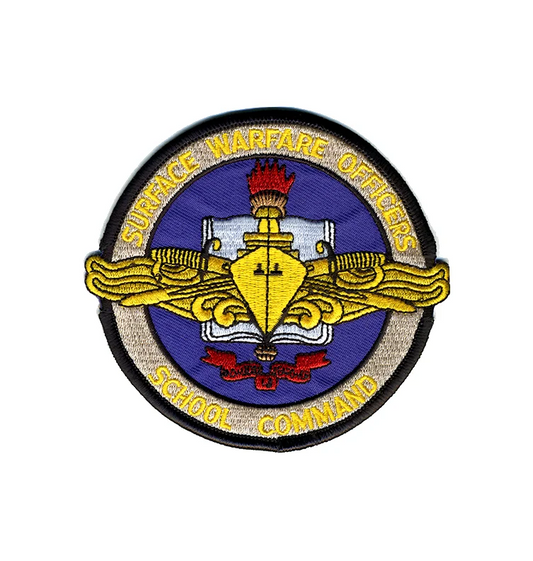 Surface Warfare Officers School Command Iron On Patch