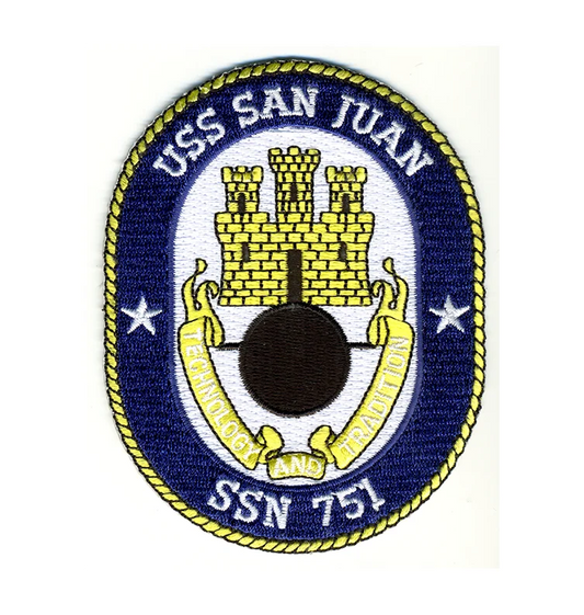 USS San Juan SSN 751 Iron On Patch