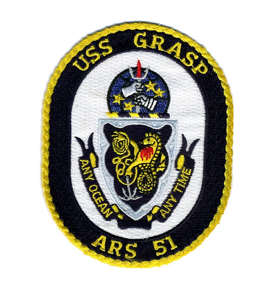 USS Grasp ARS 51 Iron On Patch