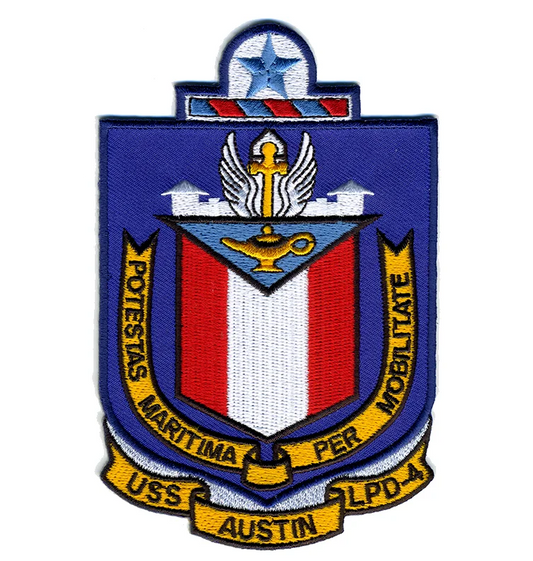 USS Austin LPD-4 Iron On Patch