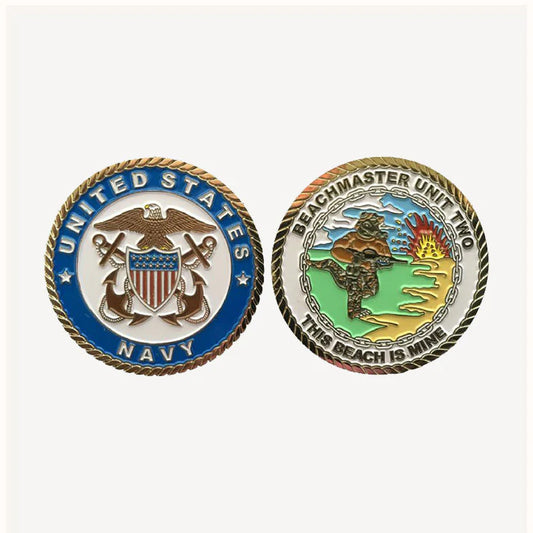 Beachmaster Unit 2 Challenge Coin (Officer Version)