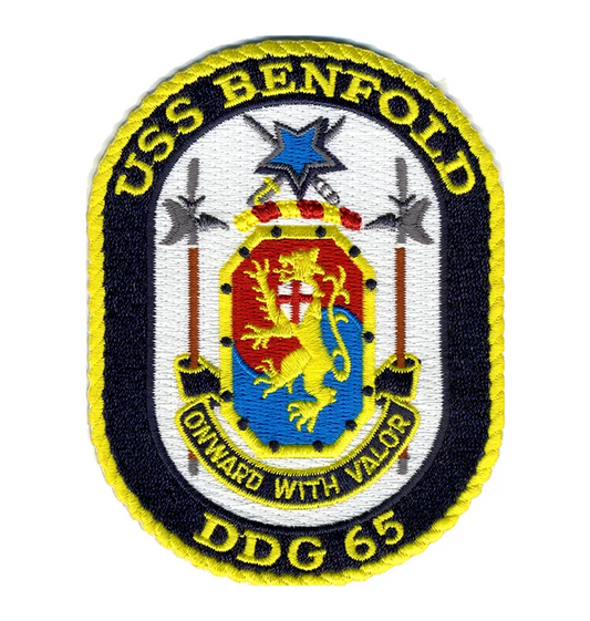 USS Benfold DDG 65 Iron On Patch