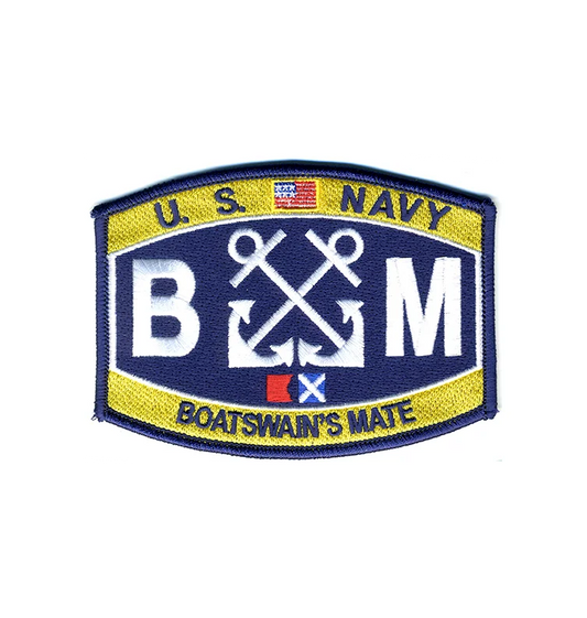 United States Navy Boatswain's Mate Iron On Patch