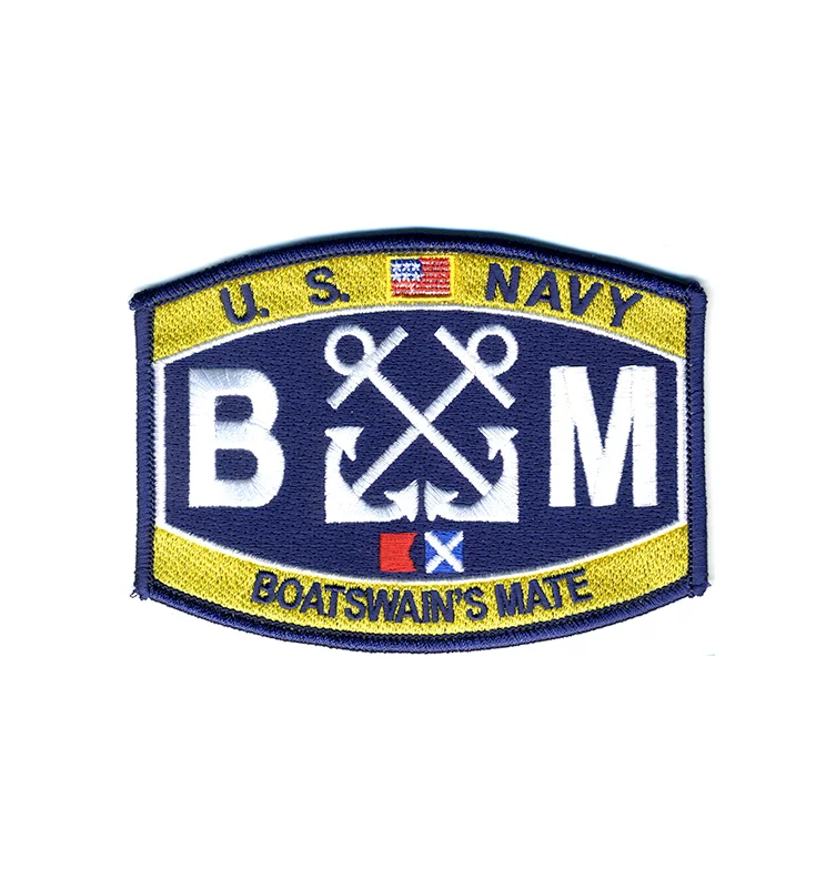 United States Navy Boatswain's Mate Iron On Patch