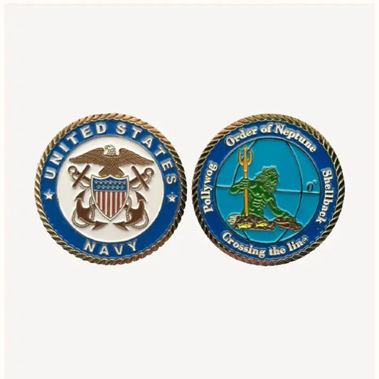 Crossing the Line Challenge Coin (Officer Version)