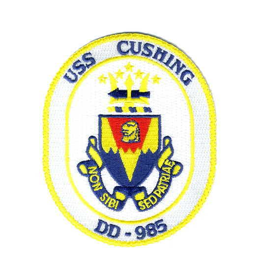 USS Cushing DD-985 Iron On Patch