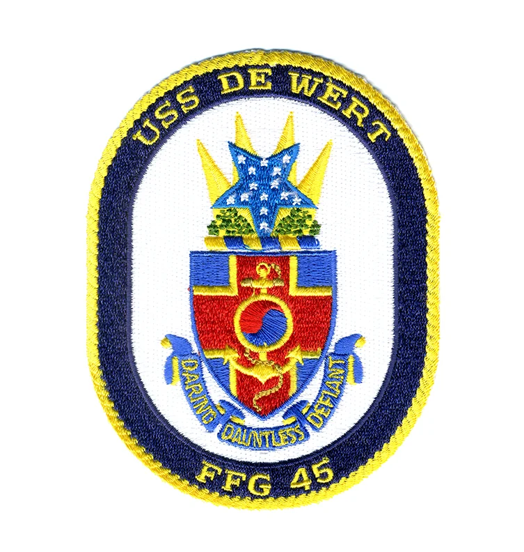 USS De Wert FFG 45 Iron On Patch