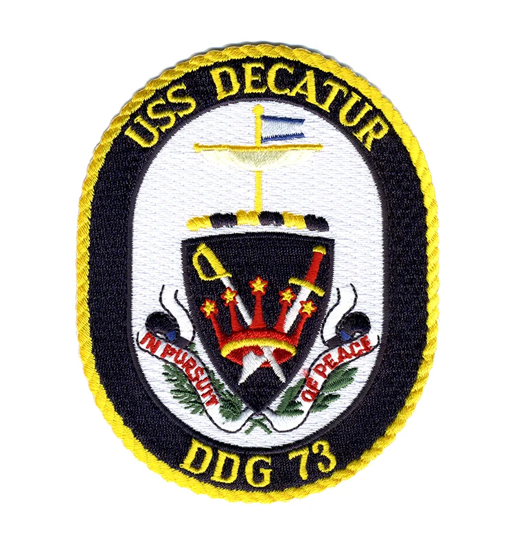 USS Decatur DDG 73 Iron On Patch