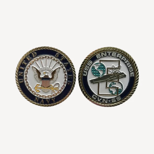 USS Enterprise CVN 65 Challenge Coin (Enlisted Version)