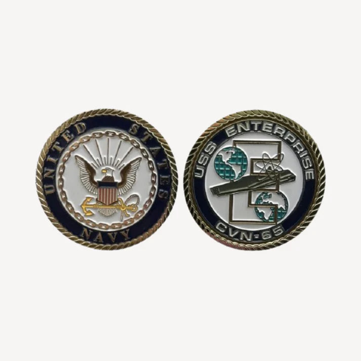 USS Enterprise CVN 65 Challenge Coin (Enlisted Version)