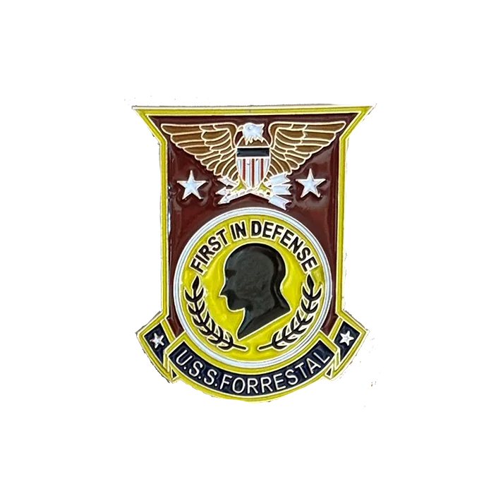 USS Forrestal CV 59 Pin – US Navy Coins
