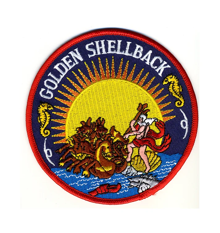 Golden Shellback Iron On Patch – US Navy Coins