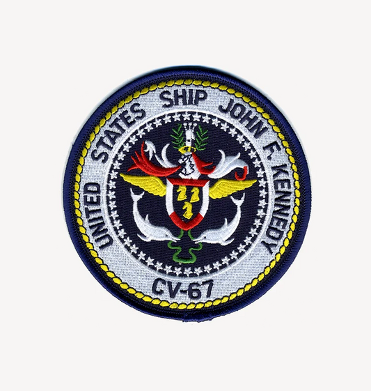 USS John F. Kennedy CV 67 Iron On Patch