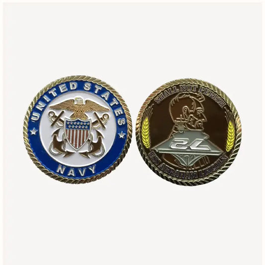 USS Abraham Lincoln CVN 72 Challenge Coin (Officer Version)