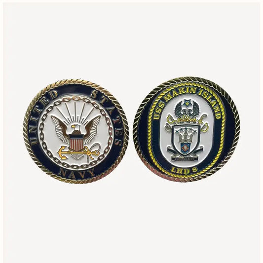 USS Makin Island LHD 8 Enlisted Challenge Coin