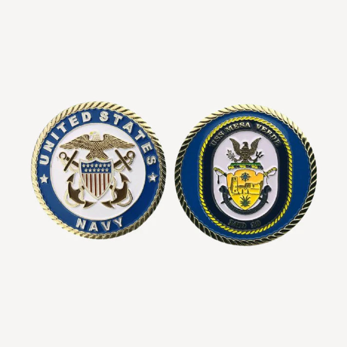 USS Mesa Verde LPD 19 Challenge Coin (Officer Version)