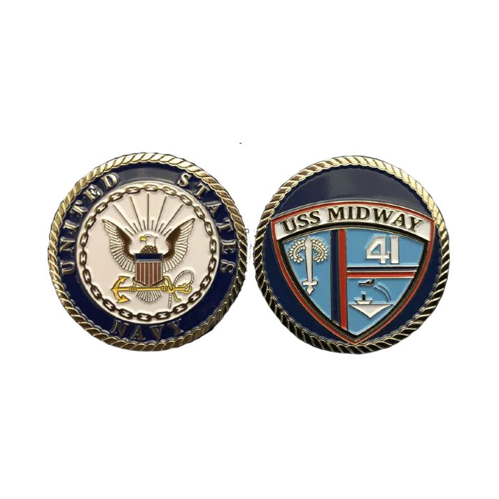 USS Midway CV 41 Challenge Coin (Enlisted Version)
