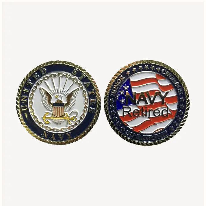 Navy Retired Challenge Coin