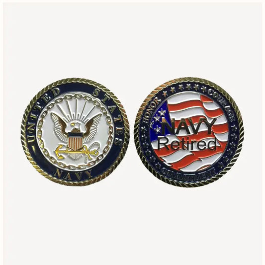 Navy Retired Challenge Coin