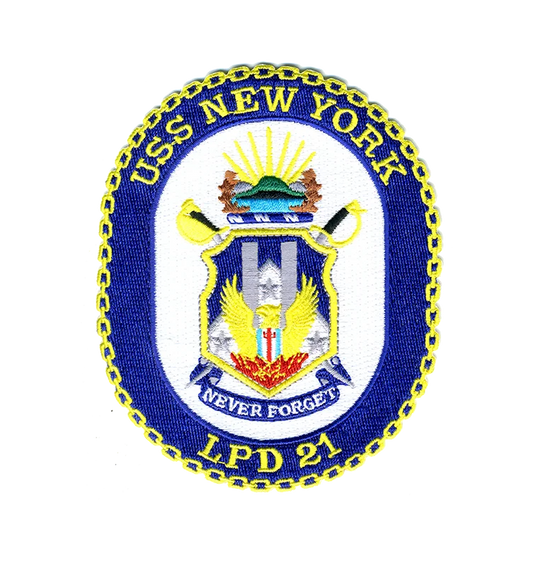 USS New York LPD 21 Iron Patch