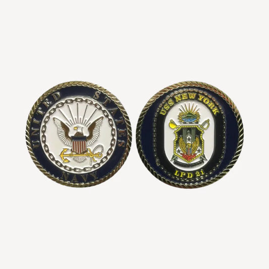 USS New York LPD 21 Challenge Coin (Enlisted Version)
