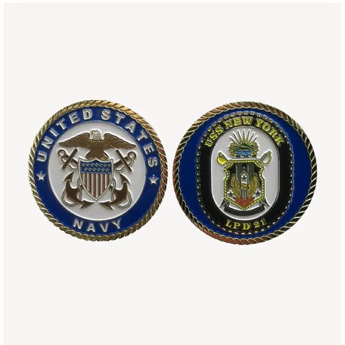USS New York LPD 21 Challenge Coin (Officer Version)