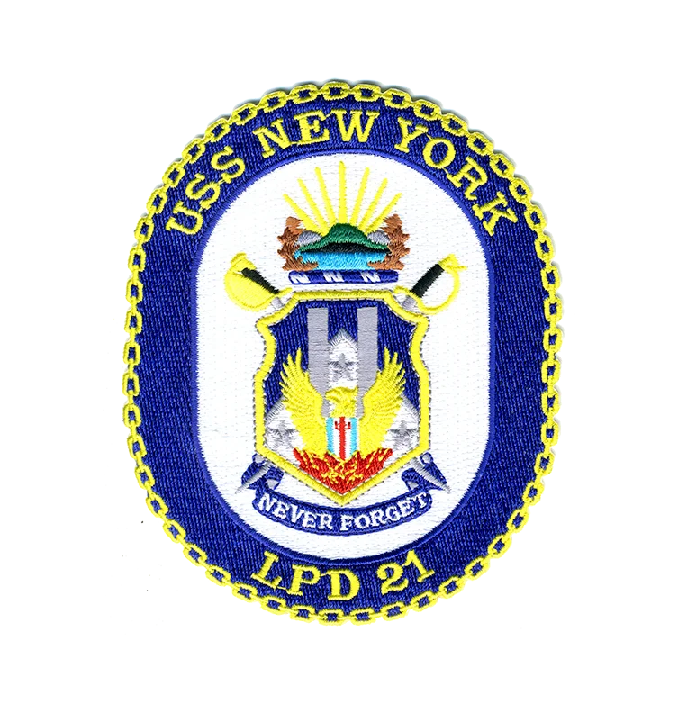 USS New York LPD 21 Iron Patch