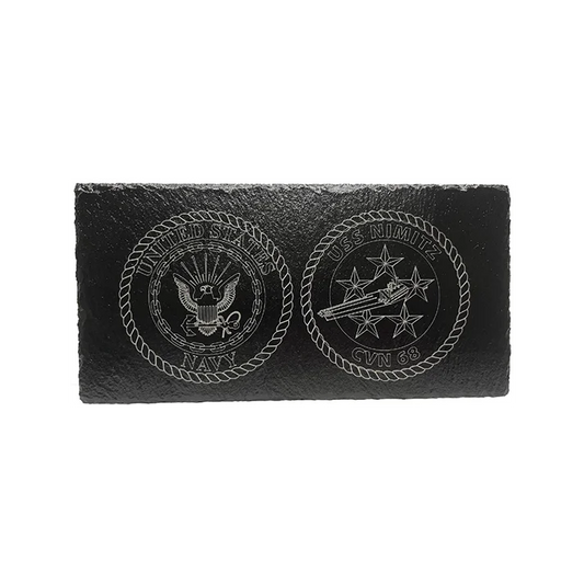 USS Nimitz CVN 68 Slate Plaque (Enlisted)