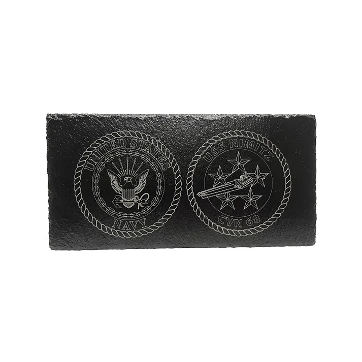 USS Nimitz CVN 68 Slate Plaque (Enlisted)